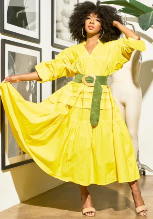 A Line Linen Dress