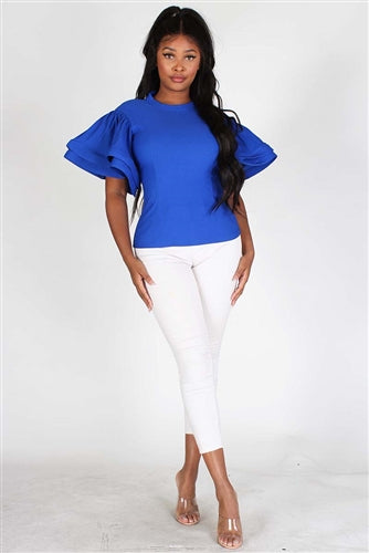 Wild'N Ruffle Sleeve Top