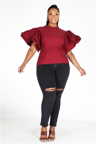 Wild'N Ruffle Sleeve Top