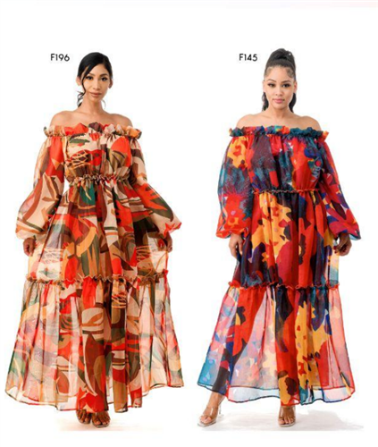 Off Shoulder Maxi Dress