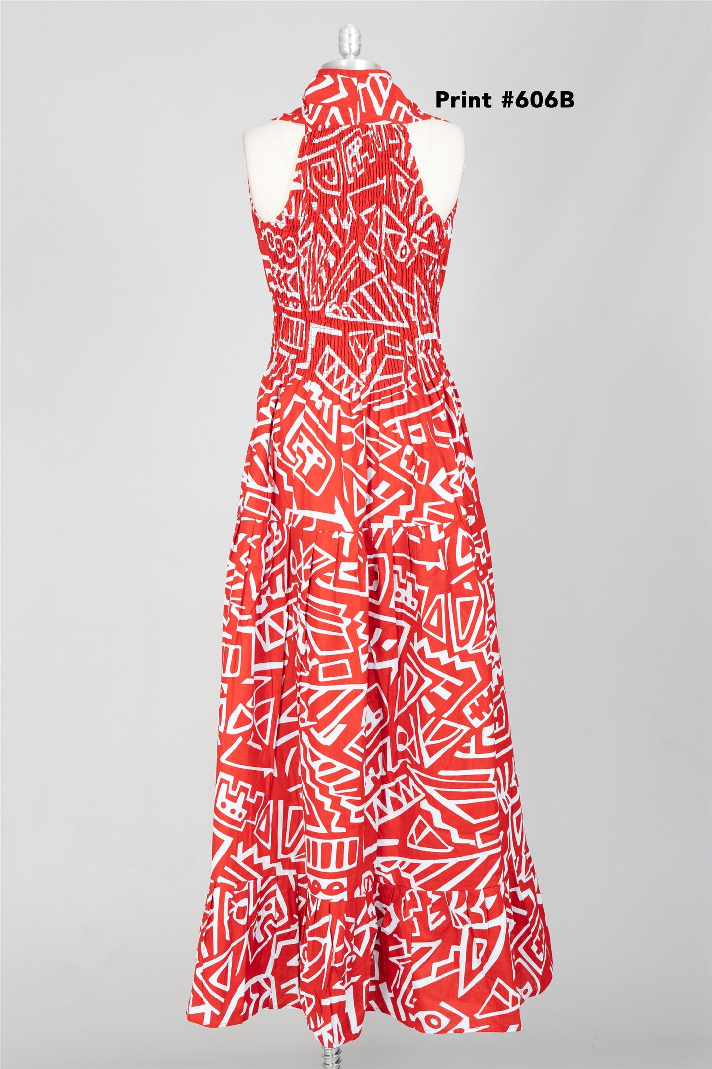 Sleeveless Multiple Print Dress