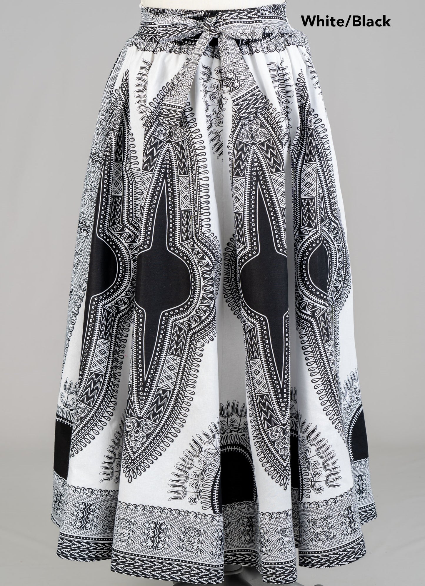 Elastic Waist Dashiki Print African Skirts