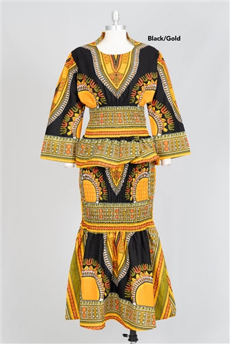 Authentic African Two Piece Dress