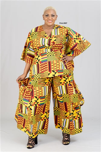 Authentic African Two Piece Pant Set