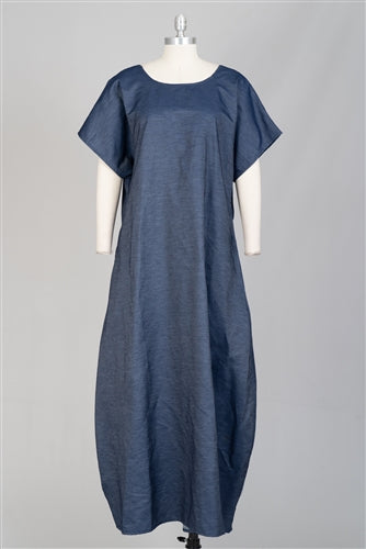 Denim VBack Dress