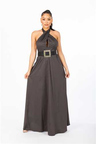 An Evening Halter Dress