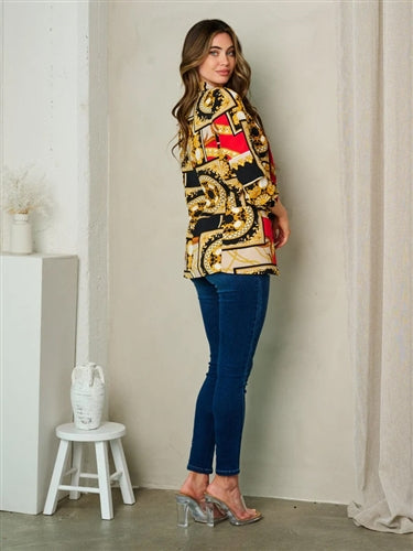 Classy Multi Print Blazer