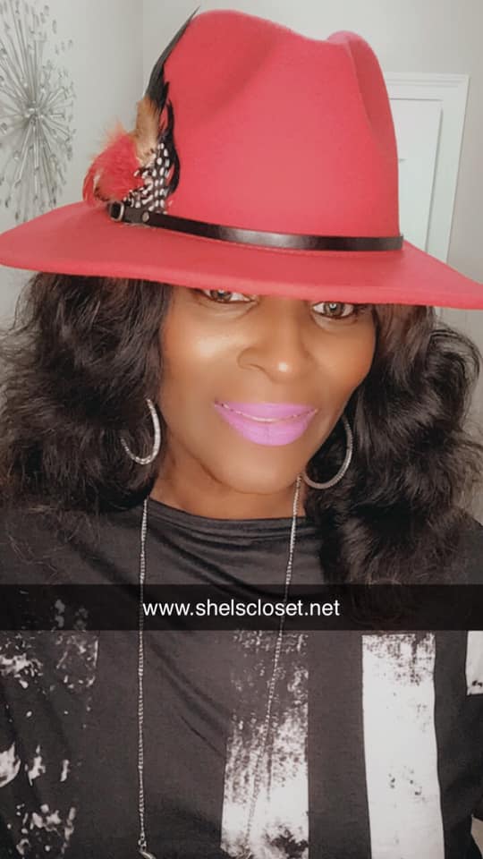 Two-Toned Feather Fedora Hat