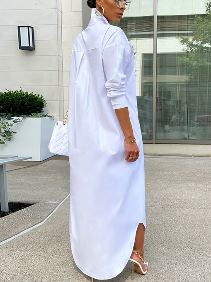 Classy White Duster D