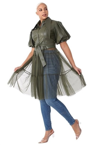 Faux Tulle Top