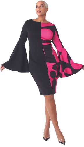 Color Block Bell Sleeve Every Woman