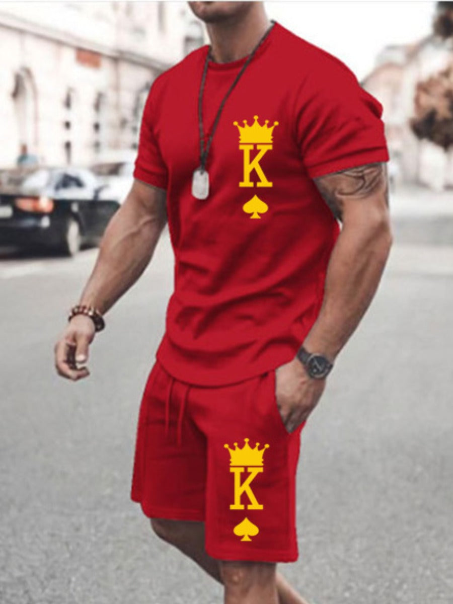 Men Letter Print Set