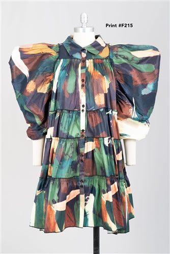 Puff Sleeve B Dress