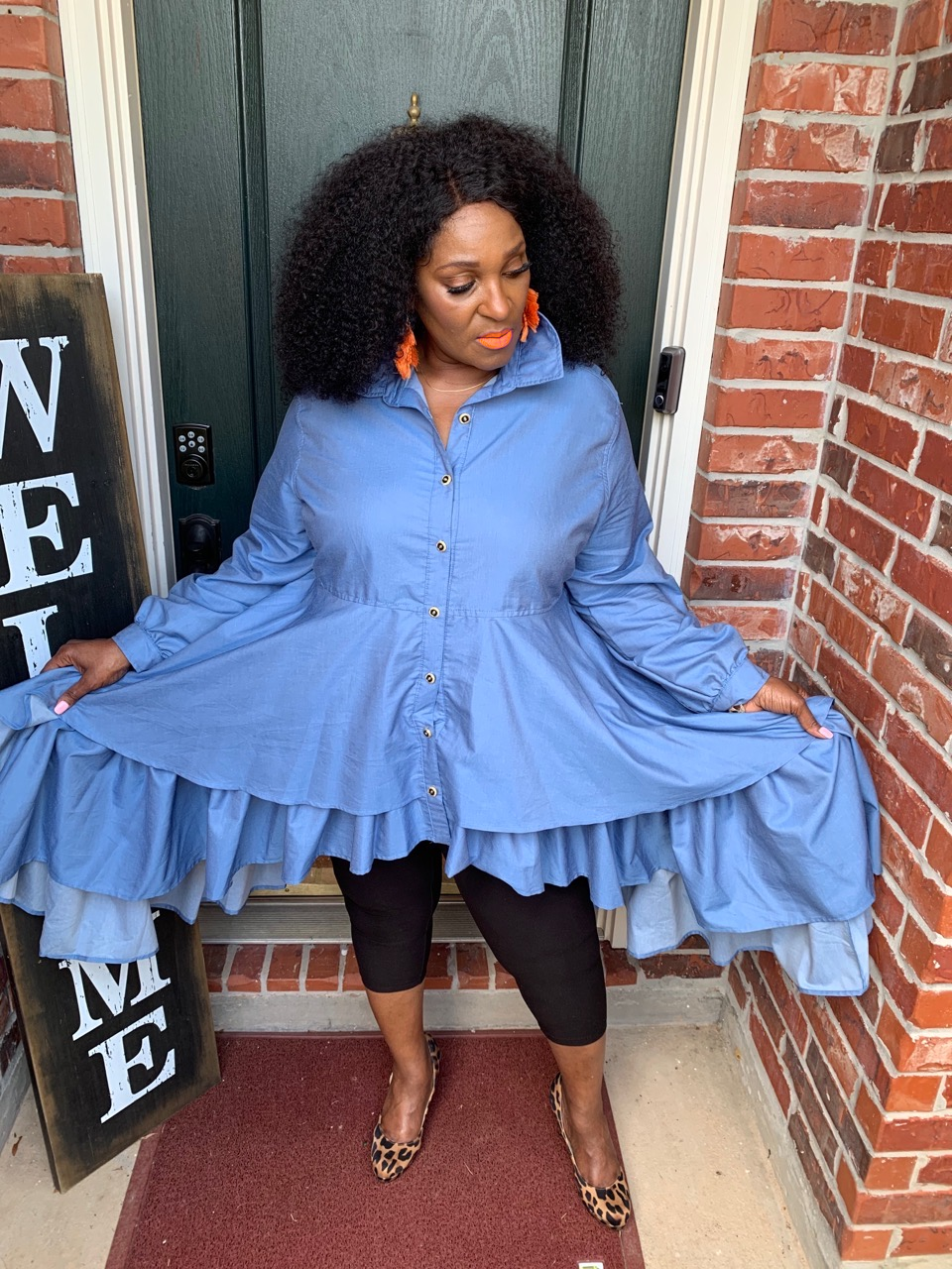 Posh Oh-My Denim Umbrella