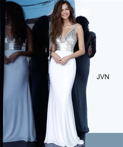 JVN by Jovani Embellished Bodice Jersey Prom