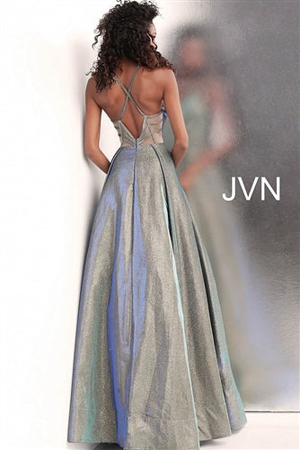 JVN by Jovani Glitter A-line Prom