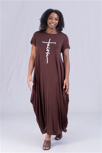 Faith Short Sleeve Maxi Dress