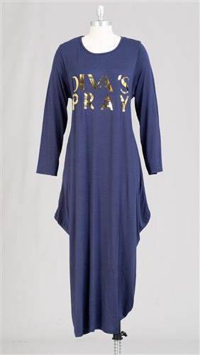 Diva's Pray Maxi Dress w/pockets