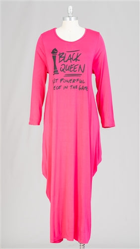 Black Queen Maxi Dress w/pockets