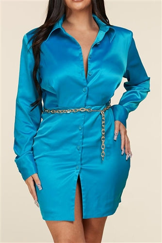 Button Front w/Belt Dress or Tunic