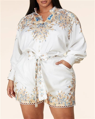 Sassy Print Plus Size 2pc Short Set