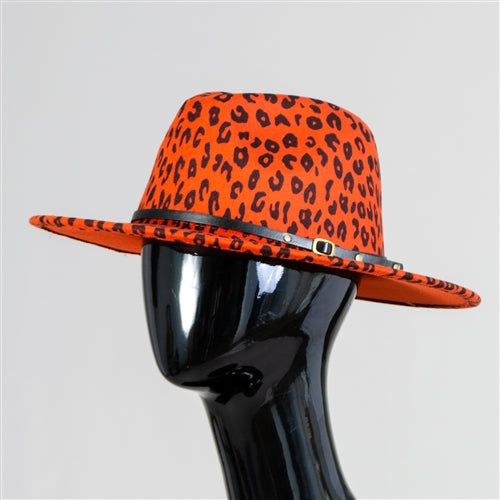 Animal Print Fedora