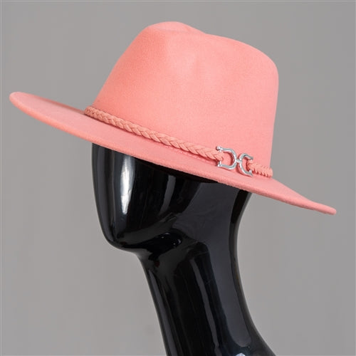 Twisted Band Panama Fedora Hat