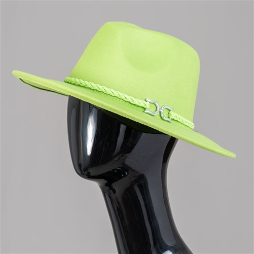 Twisted Band Panama Fedora Hat