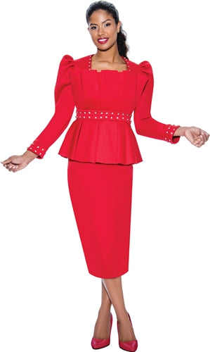 Every Woman Embellished 2pc Skirt Suit