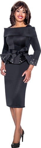Stellar Belted Skirt Suit-Every Woman
