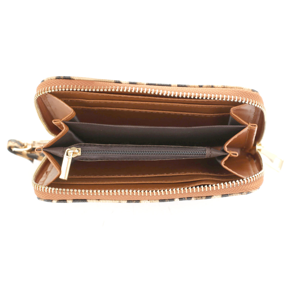 LEOPARD BOXY 2-IN-1 CROSSBODY BAG SET~BROWN