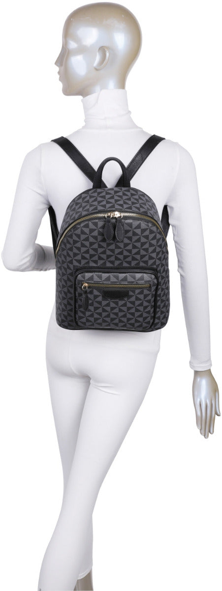 3-IN-1 DESIGNER INSPIRED BACKPACK SET~BROWN