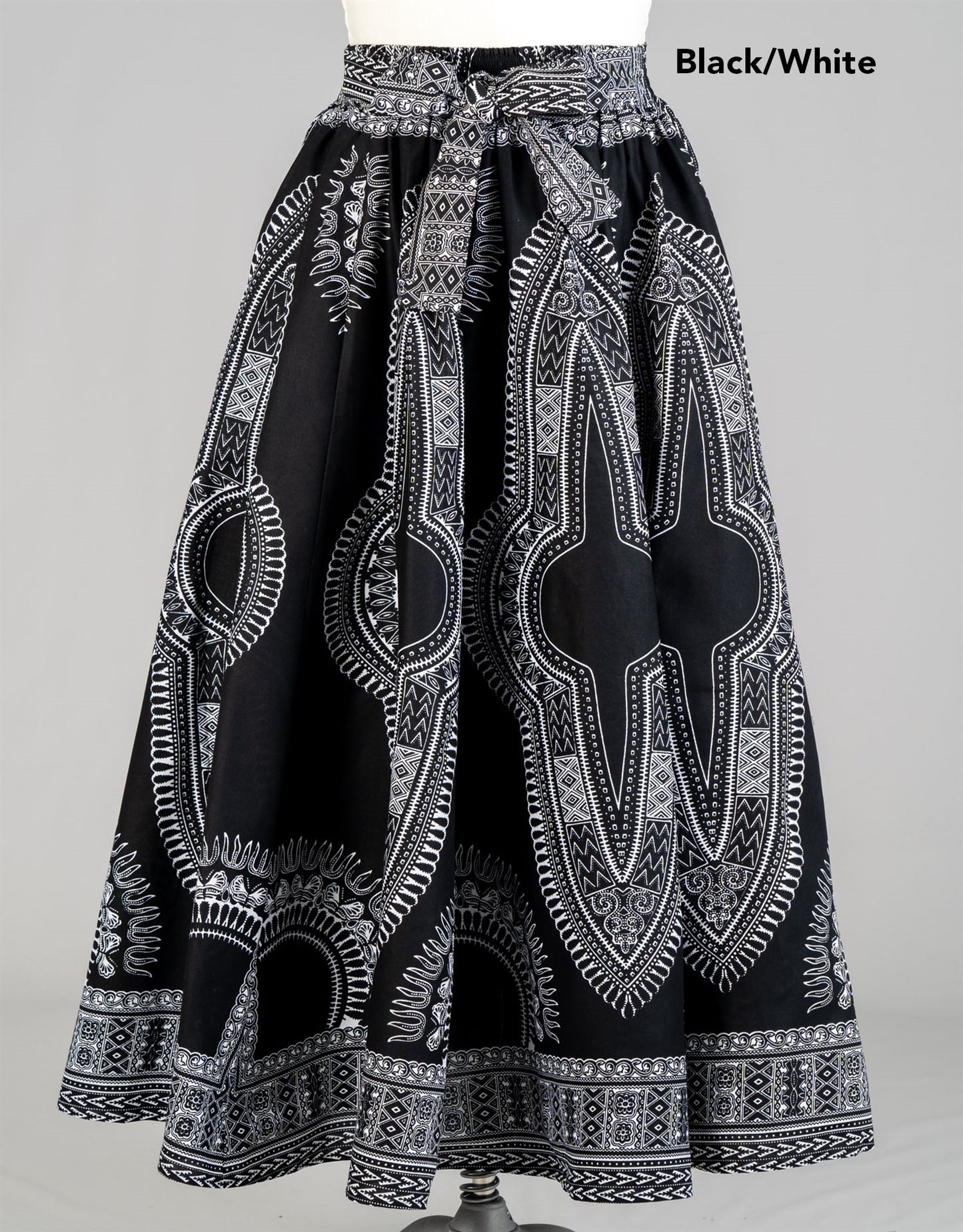Elastic Waist Dashiki Print African Skirts