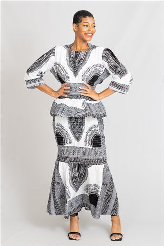 Authentic African Two Piece Dress