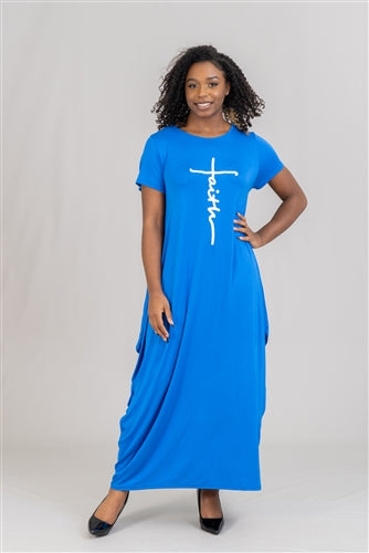 Faith Short Sleeve Maxi Dress