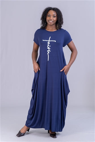 Faith Short Sleeve Maxi Dress