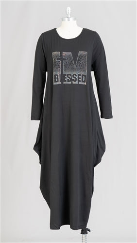 I'm BLESSED Black Maxi Dress