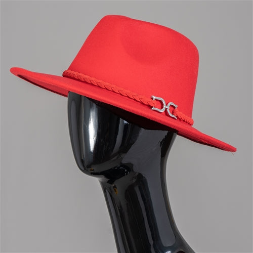 Twisted Band Panama Fedora Hat